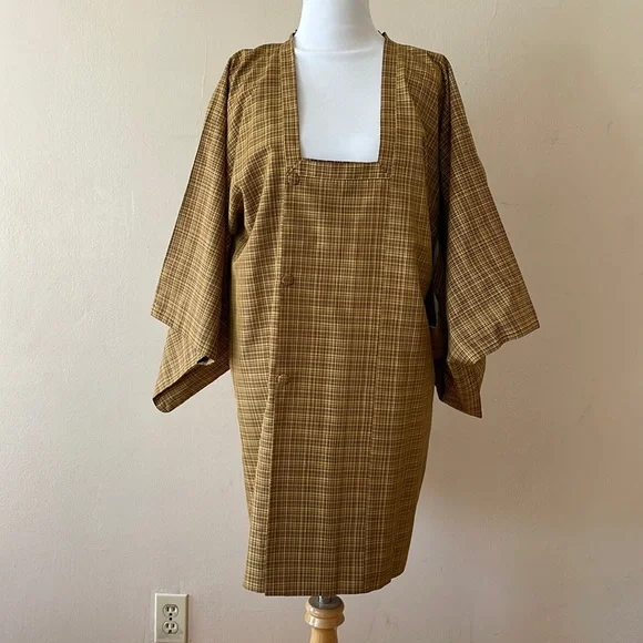 Dresses | Vintage Japanese Kimono Mini Dress Ml | Poshmark